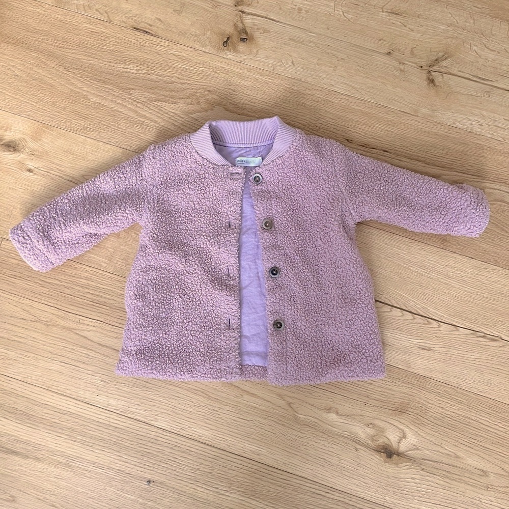 Miles the Label pink button up Fall/Spring jacket 18 months